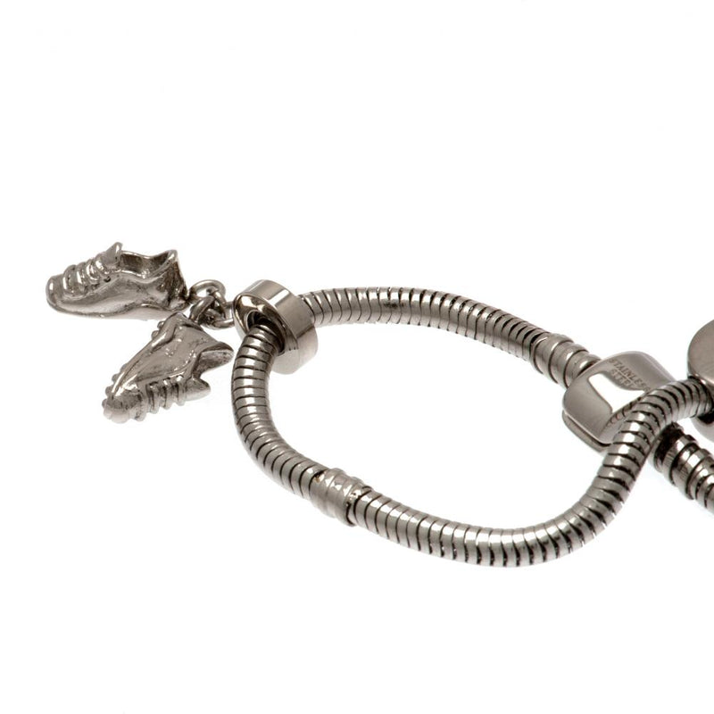 Chelsea FC Charm Bracelet, side angle