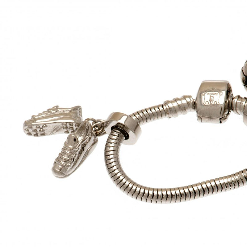 Everton FC Charm Bracelet, side angle