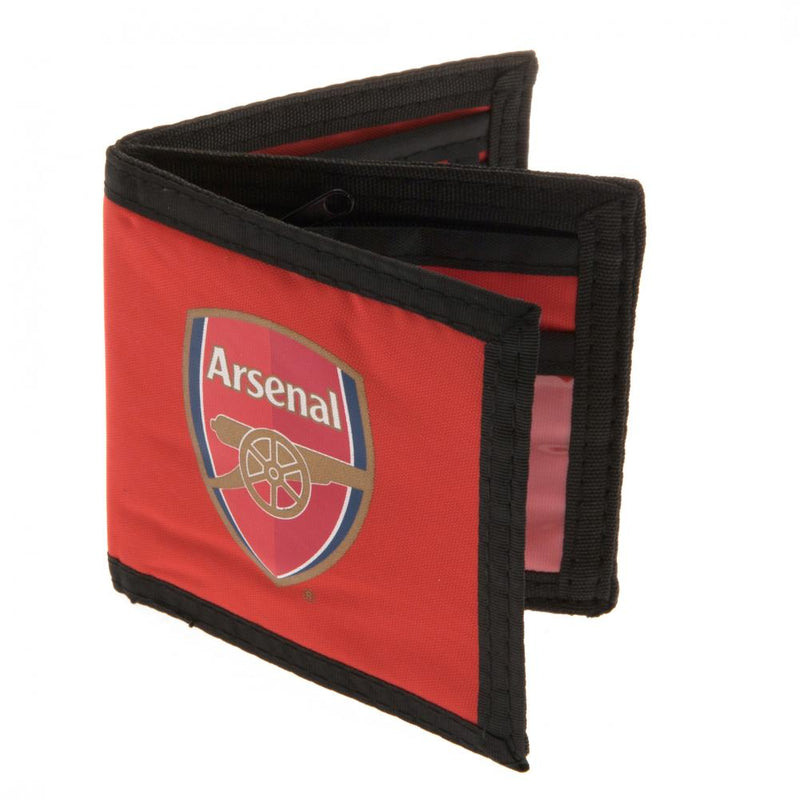 Arsenal FC Canvas Wallet, close-up detail