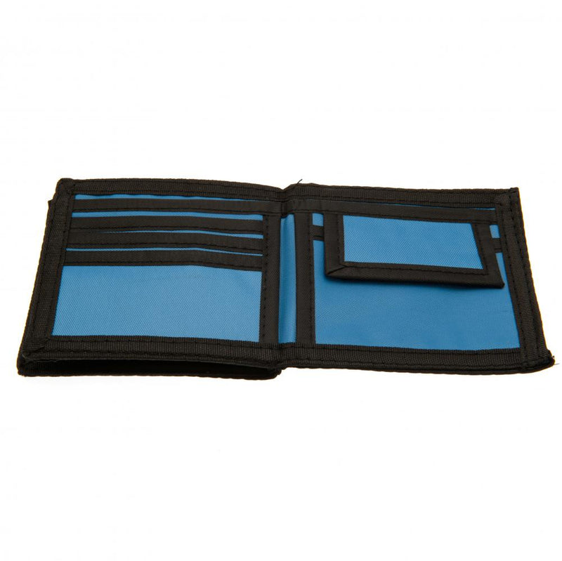 Manchester City FC Canvas Wallet, side angle