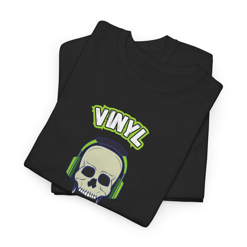 'Vinyl Ain't Dead' Headphones Men's T-Shirt, side angle