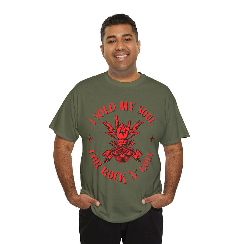 'I Sold My Soul for Rock 'n' Roll' T-Shirt, rear view