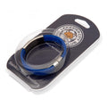Leicester City FC Stitched Silicone Bracelet BL, side angle