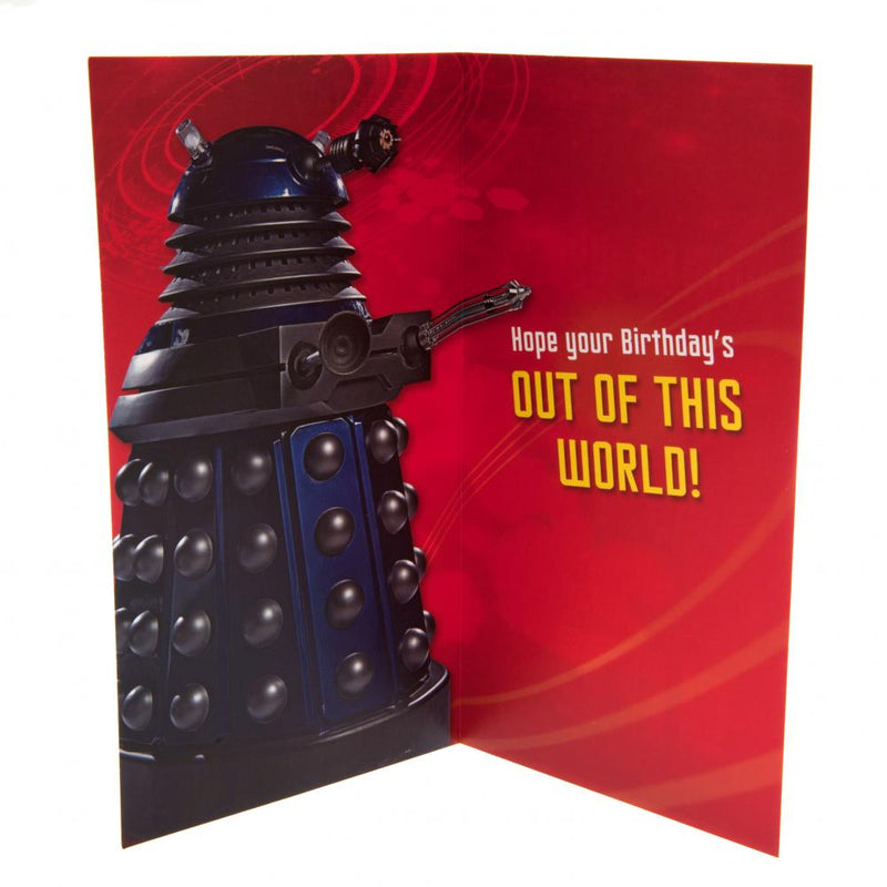 Doctor Who Birthday Card Son, alternate view
