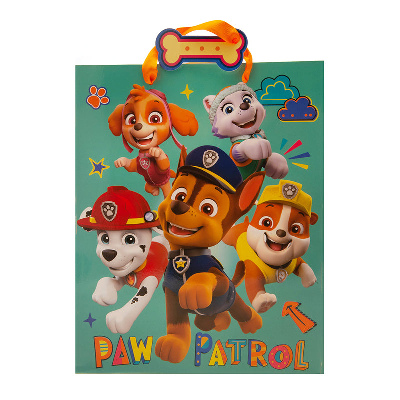 Paw Patrol Medium Gift Bag, side angle