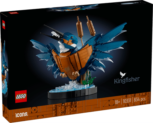 Lego Icons 10331 Kingfisher Bird Model Set for Adults Ages 18 and Up collectible from Curious Minds