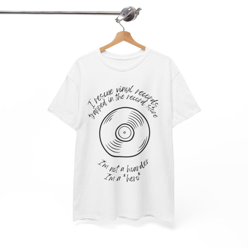 'I'm Not a Hoarder, I'm a Hero' Men's Vinyl T-Shirt, product detail