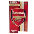 Arsenal FC Gunners Birthday Card, close-up detail