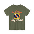 'If It’s Nice, Play It Twice' Vinyl T-Shirt, in display