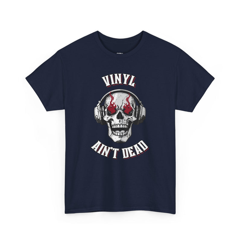 'Vinyl Ain't Dead' Skull Men's T-Shirt, packaging shot