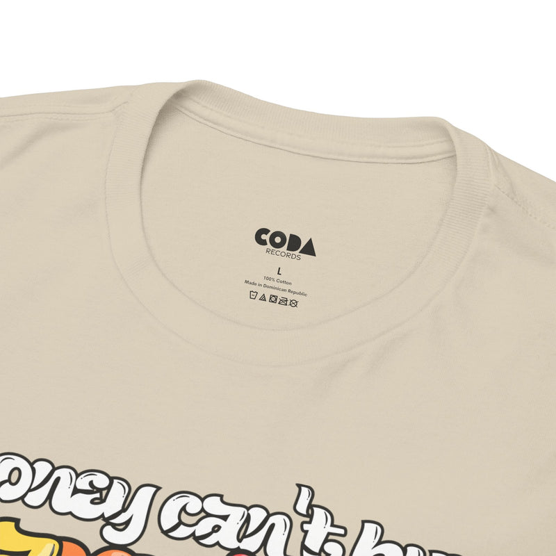 'Money can't buy happiness' Men's Vinyl T-Shirt, product detail