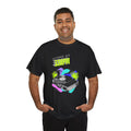 'Living at 33rpm' Flouro Men's T-Shirt, alternate view