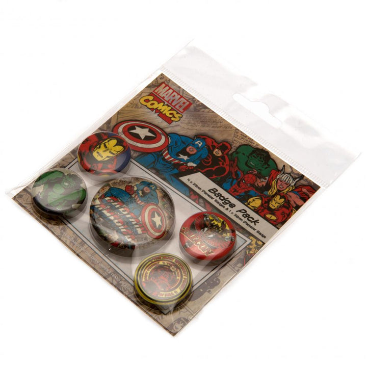 Marvel Comics Button Badge Set