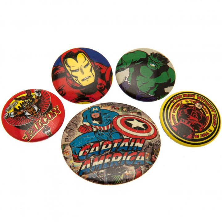 Marvel Comics Button Badge Set