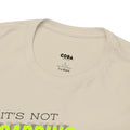 'It's Not Hoarding If It's Vinyl' Flouro Men's T-Shirt, rear view