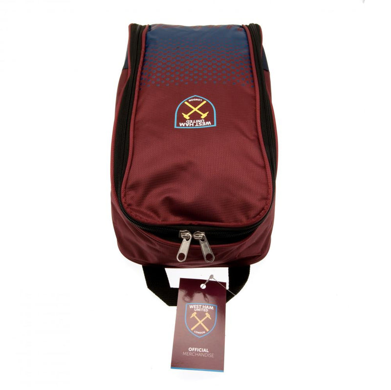 West Ham United FC Fade Boot Bag, side angle