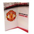 Manchester United FC Stadium Birthday Card, side angle