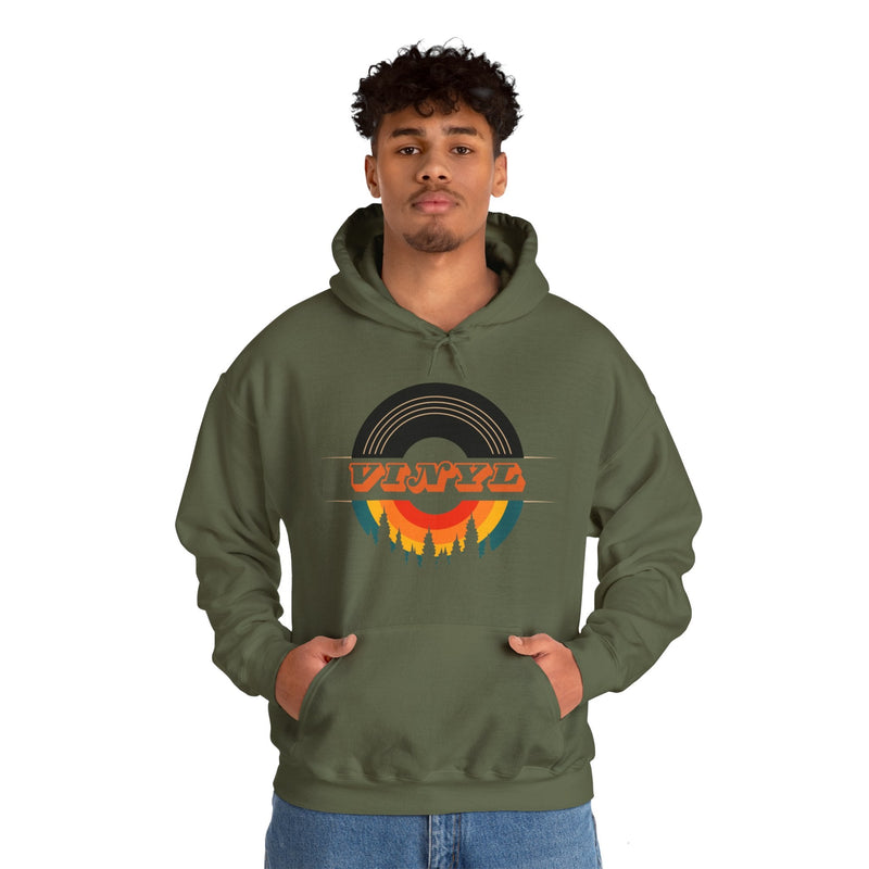 Vinyl Record Logo Men's Hoodie, additional view