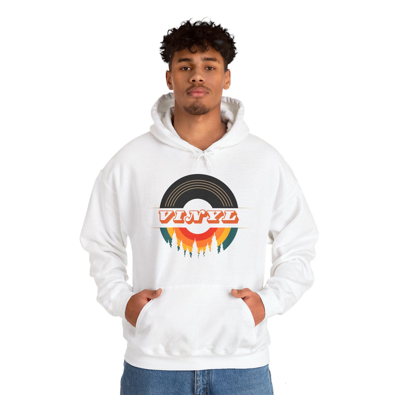 Vinyl Record Logo Men's Hoodie, product detail