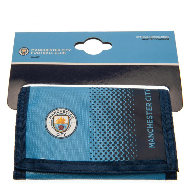Manchester City FC Fade Wallet, close-up detail