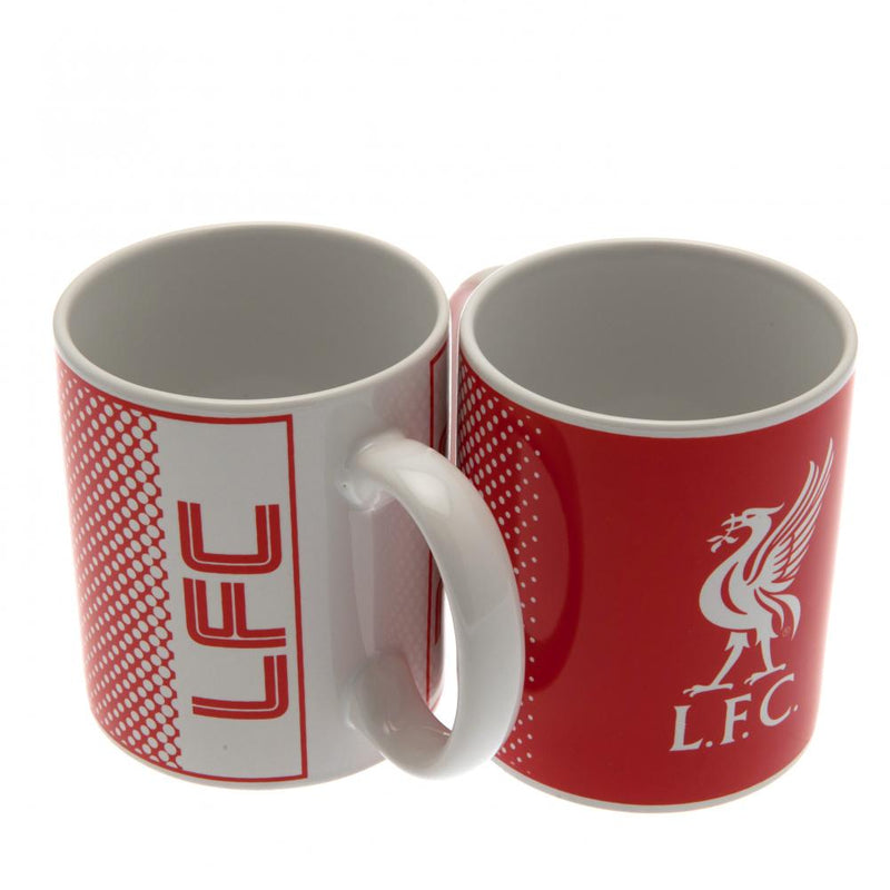 Liverpool FC Fade Mug, close-up detail