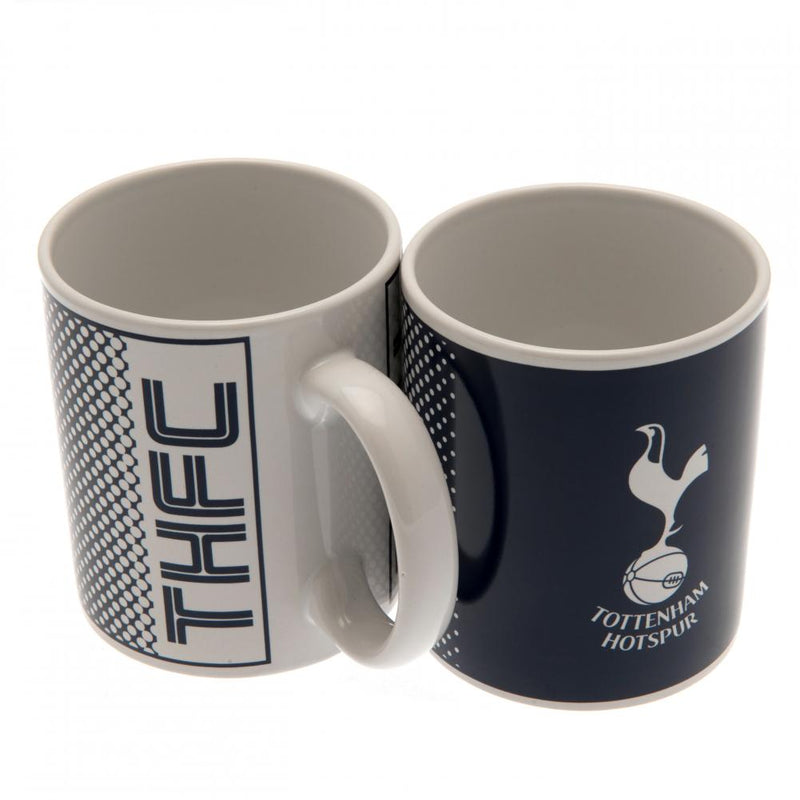 Tottenham Hotspur FC Fade Mug, close-up detail