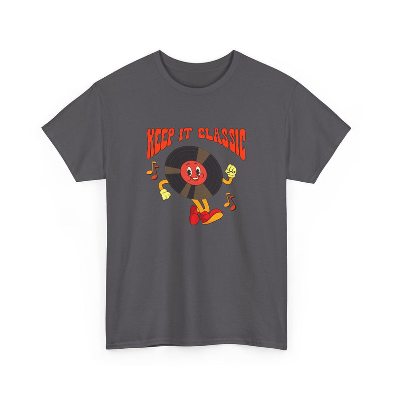 'Keep It Classic' Retro T-Shirt, close-up detail