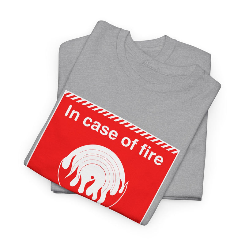'In Case of Fire, Save My Vinyl' T-Shirt, product detail