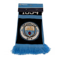 Manchester City FC Nero Scarf, close-up detail