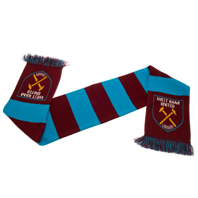 West Ham United FC Narrow Bar Scarf, packaging shot