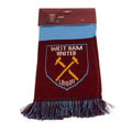 West Ham United FC Narrow Bar Scarf, close-up detail