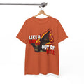 'Like a Bat Out of Hell' Men's T-Shirt, close-up detail