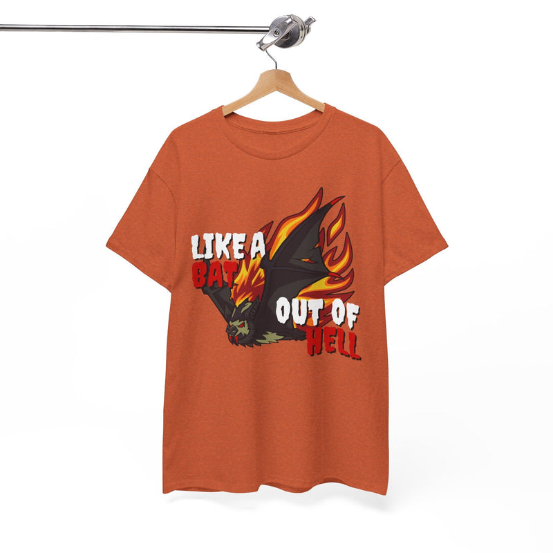 'Like a Bat Out of Hell' Men's T-Shirt, close-up detail