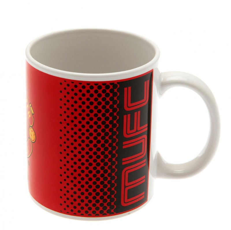 Manchester United FC Fade Mug, side angle