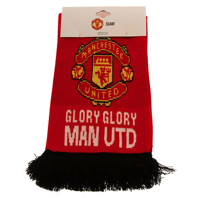 Manchester United FC Glory Glory Scarf, close-up detail