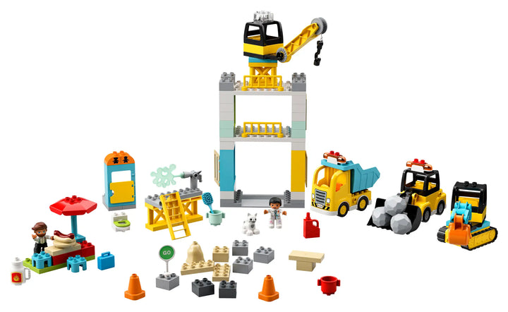 LEGO 10933 DUPLO Town Tower Crane & Construction Set