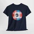 'Living at 33rpm' Men's Vinyl T-Shirt, alternate view