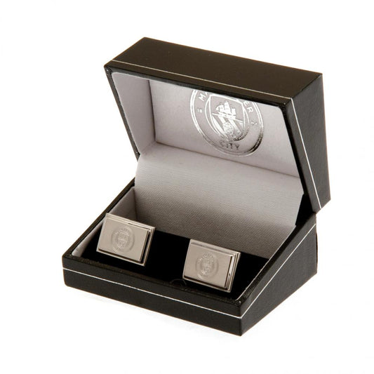 Manchester City FC Stainless Steel Cufflinks, alternate view