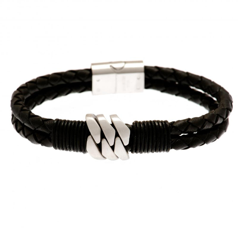Manchester City FC Leather Bracelet, alternate view