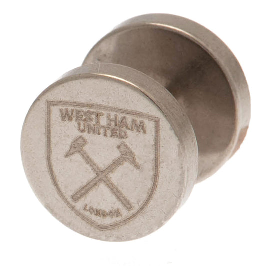 West Ham United FC Stainless Steel Stud Earring, alternate view