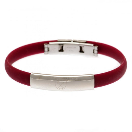 West Ham United FC Colour Silicone Bracelet, alternate view