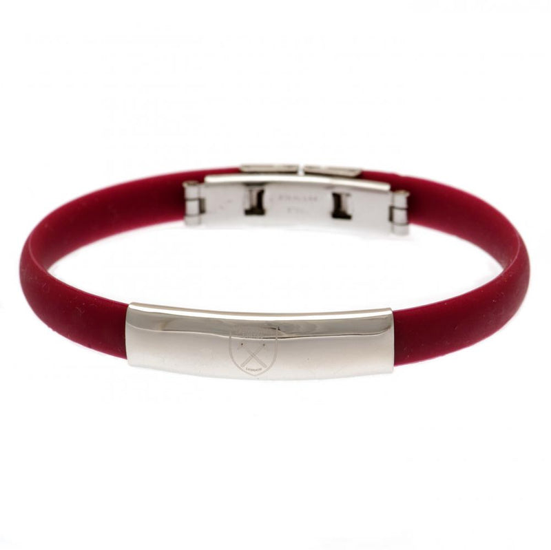 West Ham United FC Colour Silicone Bracelet, alternate view