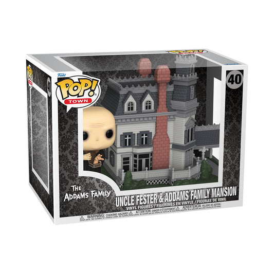 The Addams Family - Addams Home with Uncle Fester Funko Pop! Town Vinyl Figure