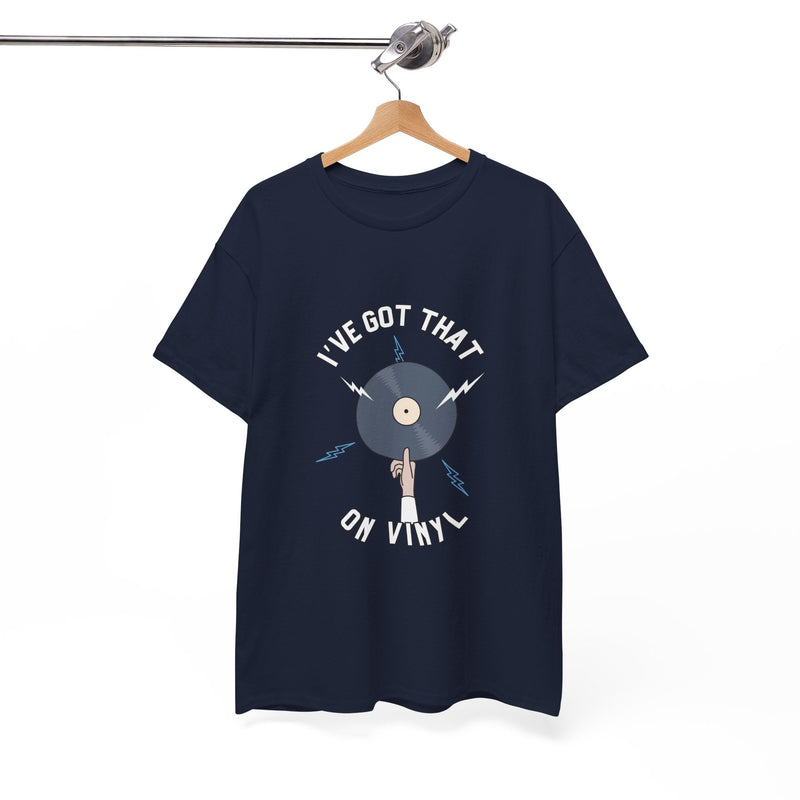 'I've Got That On Vinyl' T-Shirt, close-up detail