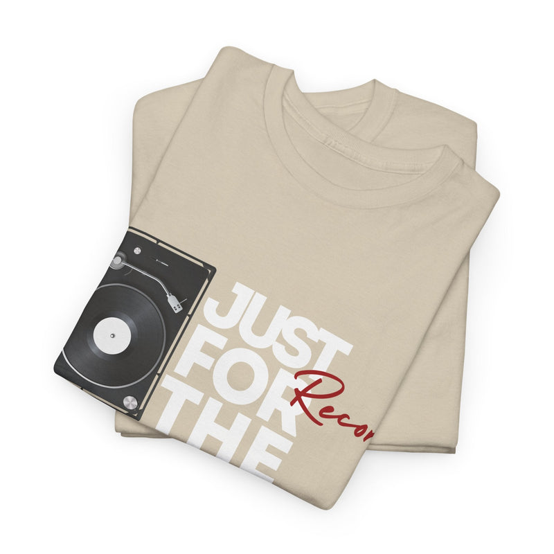 'Just for the Record' Men's Vinyl T-Shirt, product detail