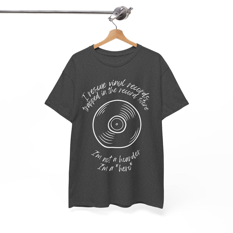 'I'm Not a Hoarder, I'm a Hero' Men's Vinyl T-Shirt, product detail