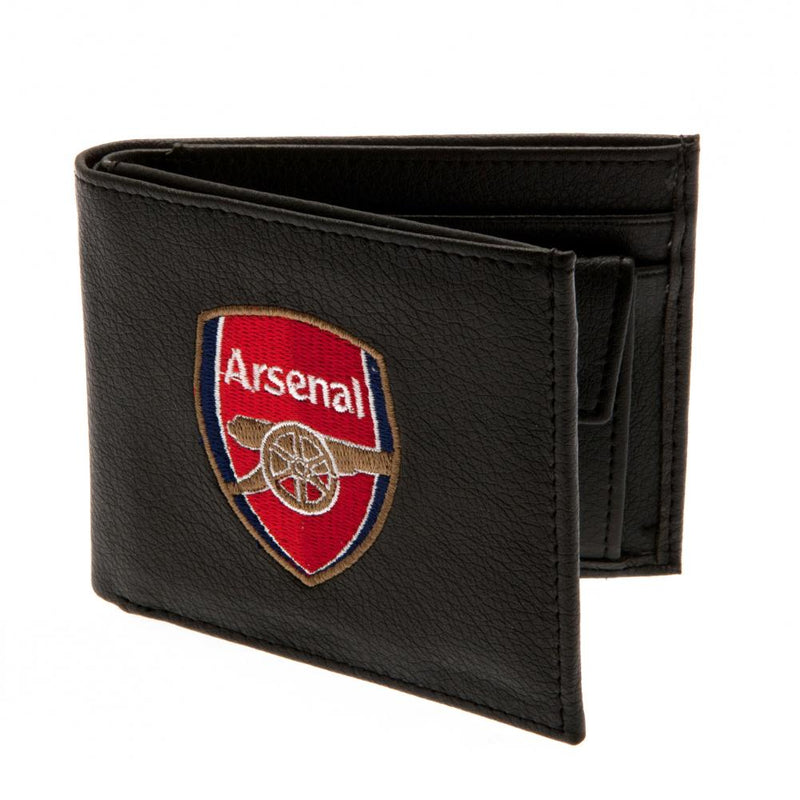 Arsenal FC Embroidered Wallet, side angle