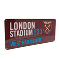 West Ham United FC Colour Street Sign, alternate view