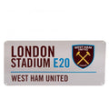West Ham United FC White Street Sign collectible from Infinity Collectibles 2026
