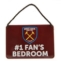 West Ham United FC Bedroom Sign No1 Fan, alternate view